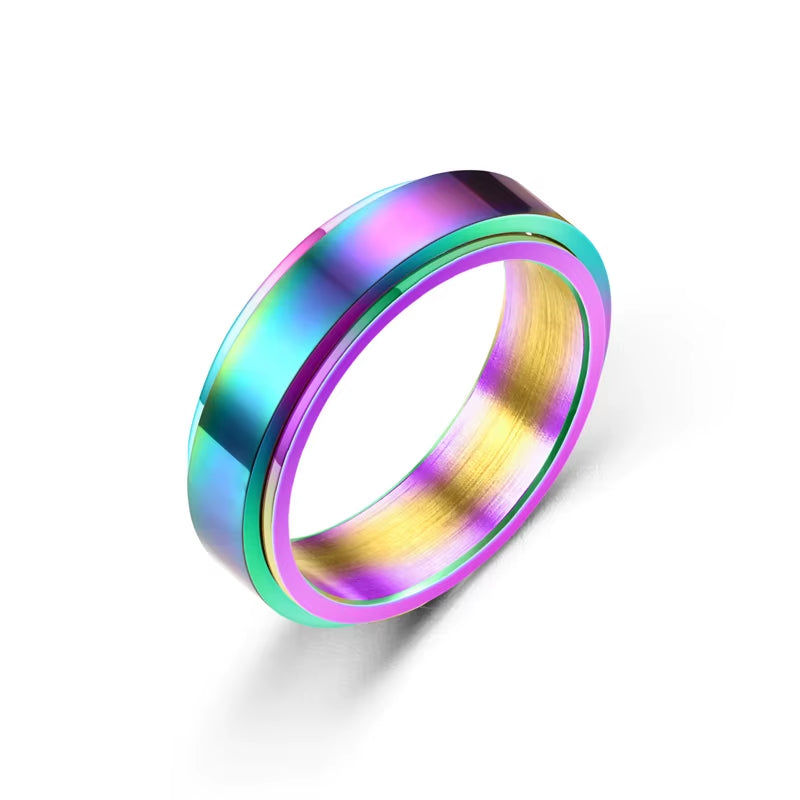 CalmSpin Fidget Ring: Stress-Relief, Mood-Boosting Spinner & Cravings Control